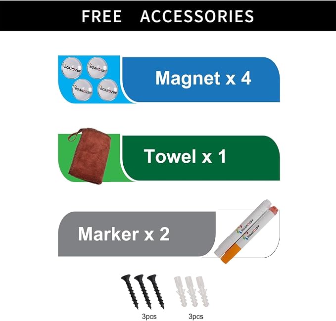 Magnetic Chalkboard Black Board 46 x 32, Extra Large Chalk Board Blackboard - Image 8