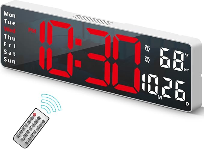 Digital Clock, Digital Wall Clock by Abovsare
