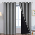 Yakamok 100% Blackout Curtains 84 Inches Long, 2 Thick Layers Heat and Full by Yakamok