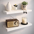 BGMG Wood Floating Shelves 24 inch Long, Rustic Solid Wooden Deep Wall Shelves by BGMG