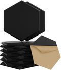 15 Pack Hexagon Self-Adhesive Sound Proof Foam Panels by Temgcuam
