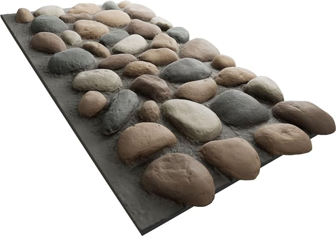 EverStone River Rock Faux Rock Panel, Pebble Mix Color - Image 6