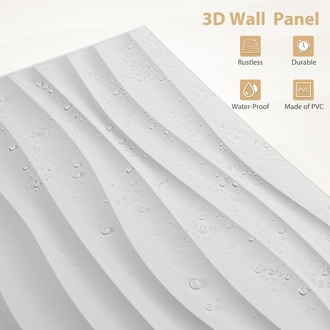 Heikki 30 Pack 3D Wall Panel for Interior Wall Décor, PVC Flower Textured Wall - Image 2