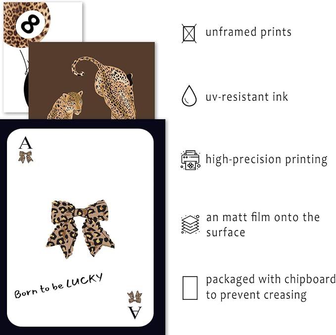 ANERZA 16 PCS Stockholm Style Room Decor, Cheetah Print Leopard Gallery Wall - Image 3