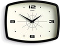 JONES CLOCKS® Movie wall Clock | Retro Rectangular Clock | 10 inch | Black | by JONESCLOCKS