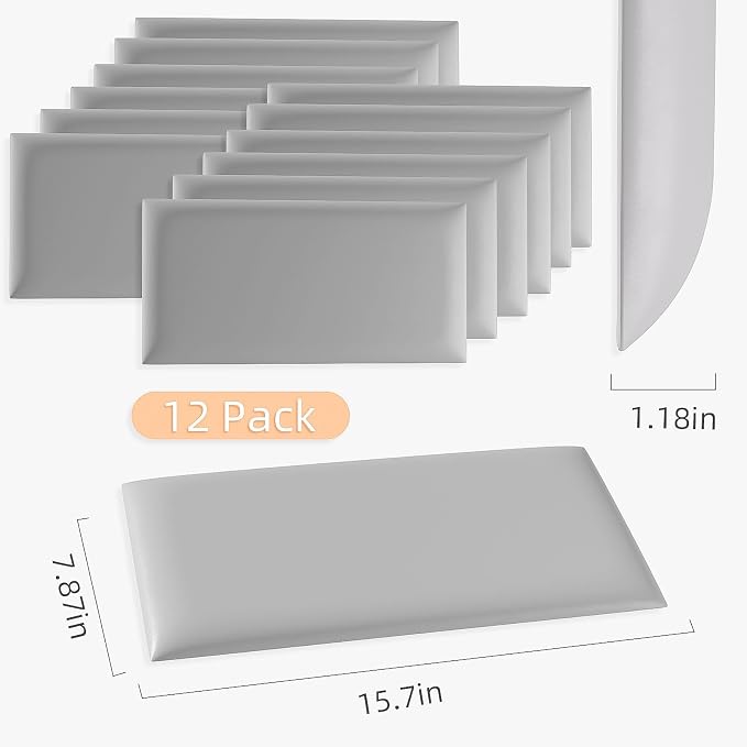 3D Anti-Collision Wall Padding for Kids, Self-Adhesive Panels for - Image 3