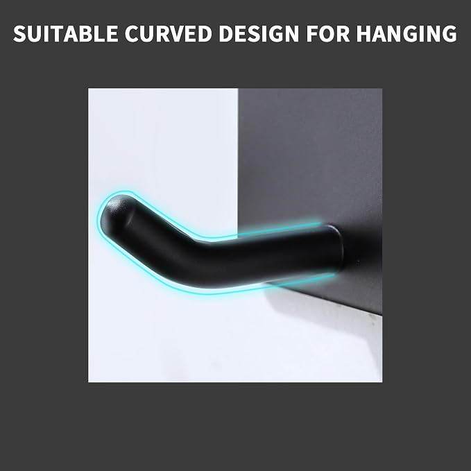 DELITON 6 Pack Towel Hooks for Hanging, Adhesive Hooks Stick on Wall for - Image 3