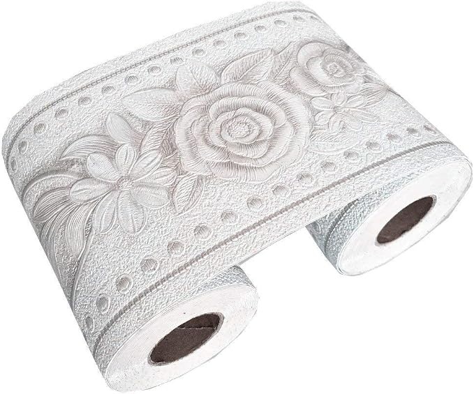 UPREDO 3D Decorative Floral Molding Waterproof Wallpaper Border Peel and Stick by UPREDO