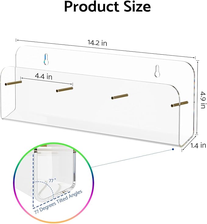 HIIMIEI Brochure Holder Wall Mount: 2-Pack Acrylic Modular Flyer, Pamphlet - Image 7