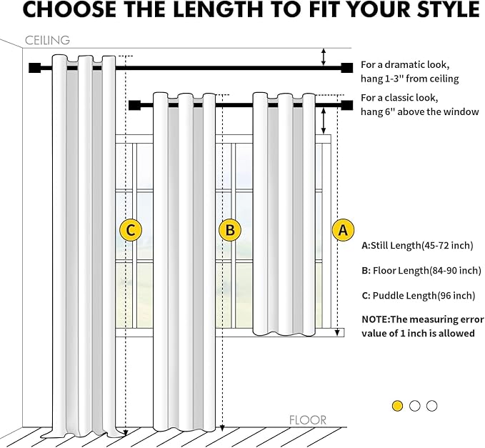 MIULEE Blackout Curtains for Bedroom Living Room 2 Panels, Thermal Insulated - Image 7