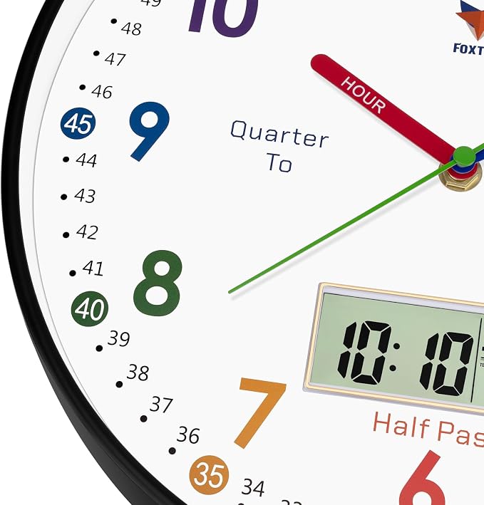 Foxtop Digital and Analog Learning Clock - Image 8