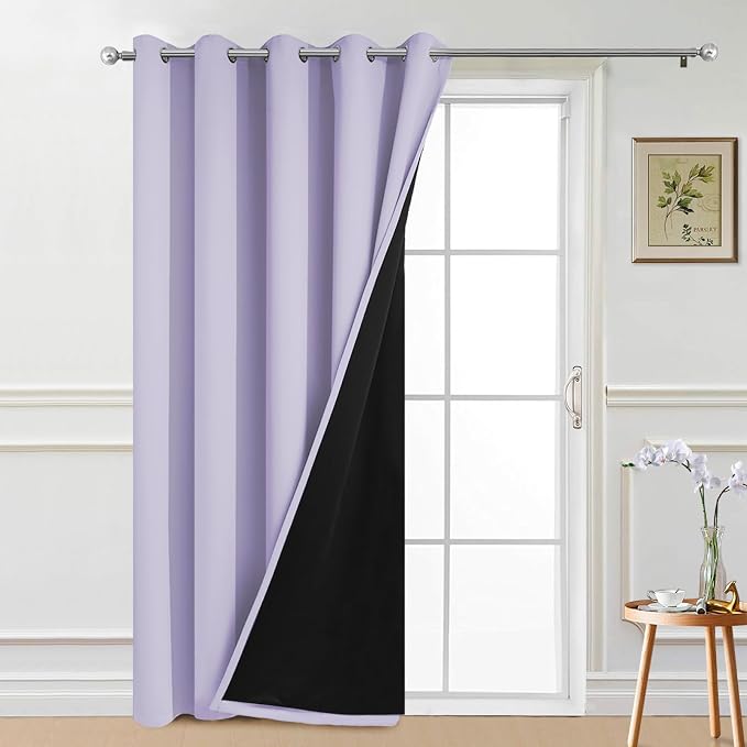 Yakamok 100% Blackout Lined Panels, Thermal Insulated Blackout Curtains by Yakamok