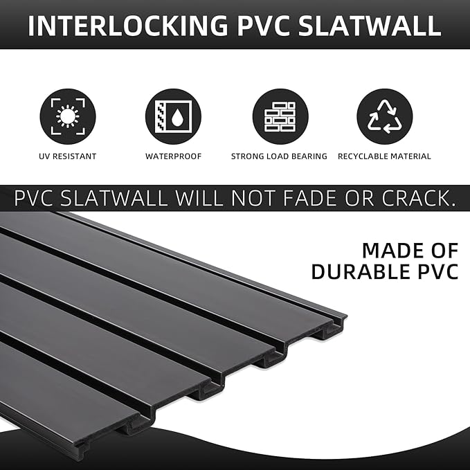 Slatwall Panel Garage Slat Wall Storage Systems, PVC Slat Wall Paneling Garage - Image 6