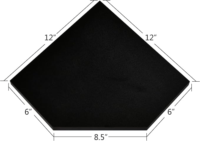WELLAND 12-Inch Black Floating Corner Shelves Set of 2, Wall Mounted Storage - Image 3