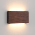 Wood Linear LED Wall Sconce, Dimmable Wall Light, Wood Long Wall Lamp Hallway by QJCMUUYI
