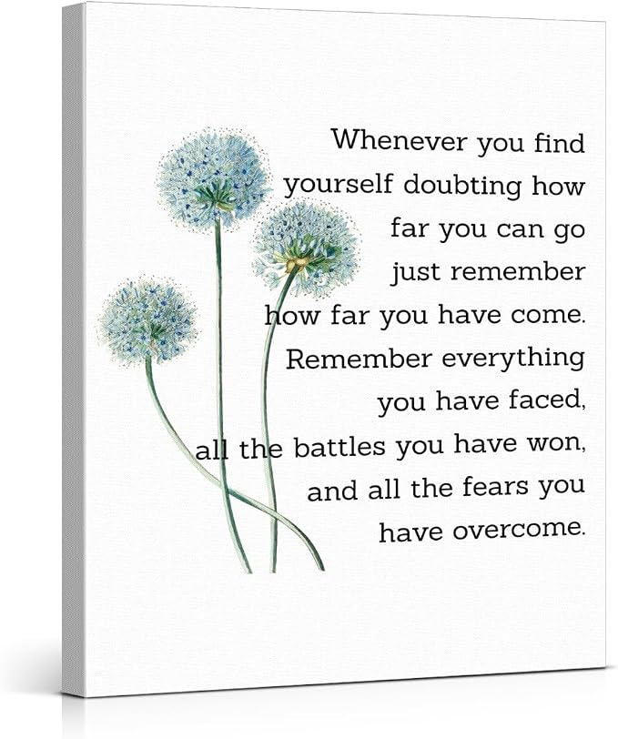 Motivational Quotes Wall Art Decor, Inspirational Graduation Decor Gift by VAHATAN