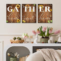 GUBIYU Farmhouse Dining Room Wall Art Gather Signs by GUBIYU