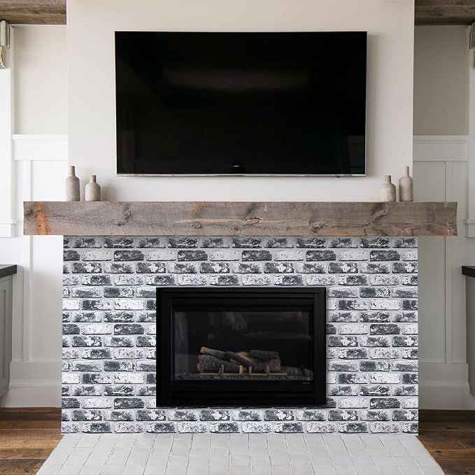COMSTICKC 3D Faux Brick Wall Panels Peel and Stick Wall Stickers, Small Size - Image 9