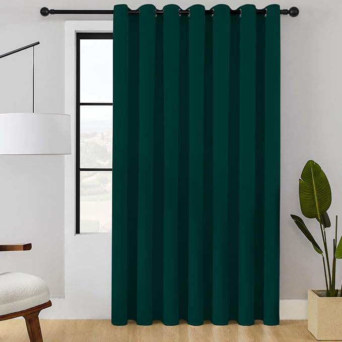 ChrisDowa Room Divider Curtain 108 Inches Long, Wide Blackout Sliding Door by ChrisDowa