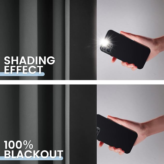 SimpleHome 100% Blackout Curtains - Image 3