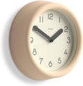 JONES CLOCKS® Fuze wall Clock | Small Round Clock | Beige | Playful Modern by JONESCLOCKS