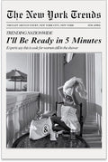 Vintage Newspaper Wall Art Trendy Black and White Aesthetic Posters Funny I'll by FuSatisYilife