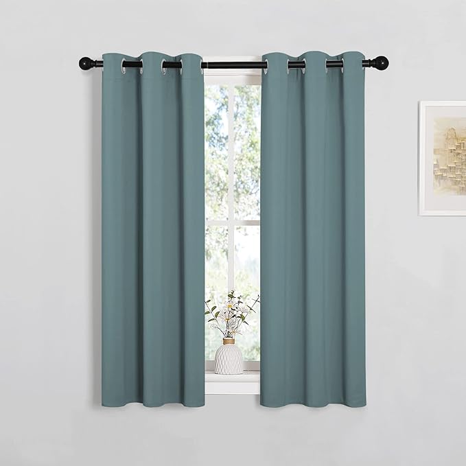 NICETOWN Modern Blackout Curtains Noise Reducing, 2 Panels, W29 x L40 -Inch by NICETOWN