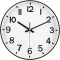 Modern Wall Clock, 10 Inch Digital Wall Clocks Battery Operated, Round Non by MABPEDO