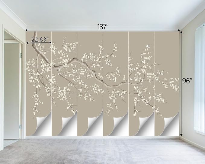 Chinese Style Plum Flower wallpeper Living Room Bedroom Office wall Mural - Image 4