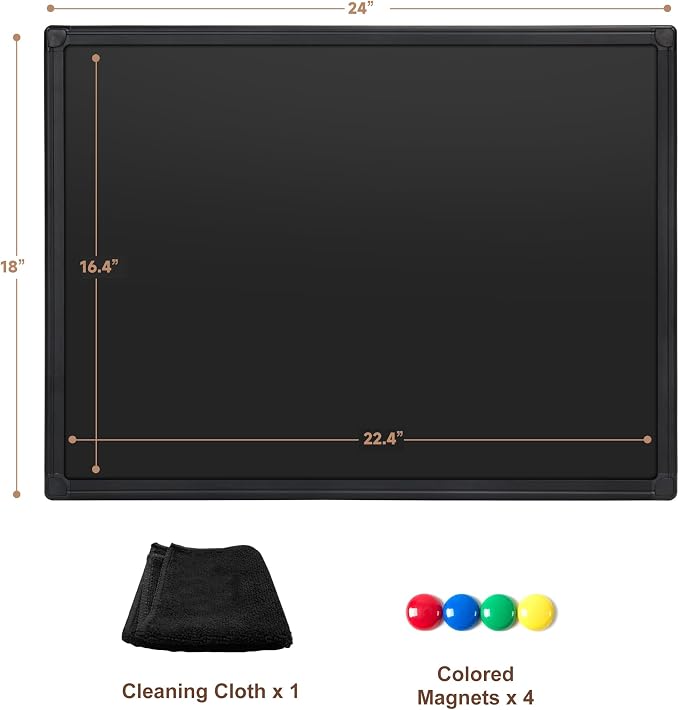 SELEAD Magnetic Chalkboard 24 x 18 Inches - Image 9