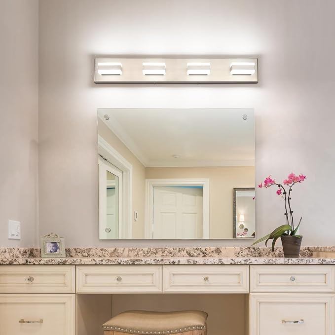 SOLFART Bathroom Vanity Lights Brushed Nickel Light Fixtures - Image 9