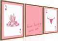 Pink Western Wall Art, How Lucky are We Wall Decor Picture Southwestern Cowgirl by TransformYourWallsElevateYourStyle