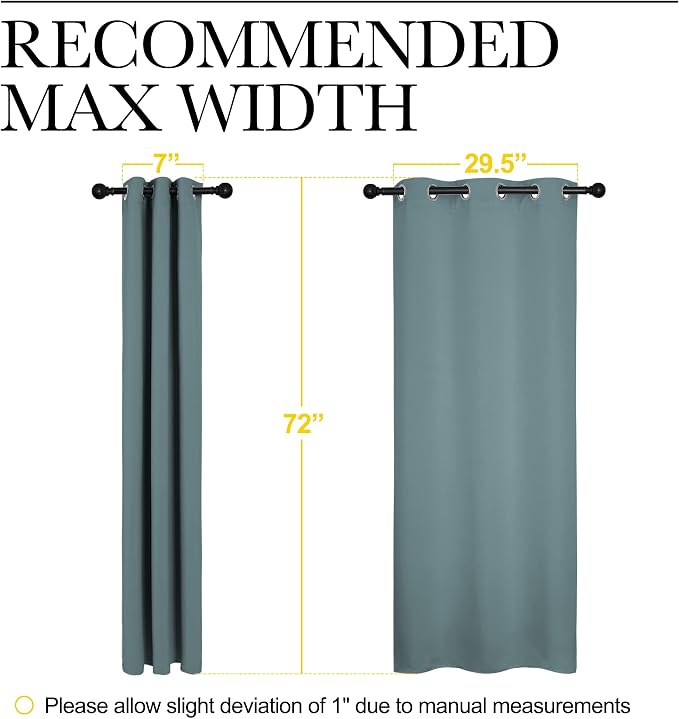 NICETOWN Modern Blackout Curtains Noise Reducing - Image 7