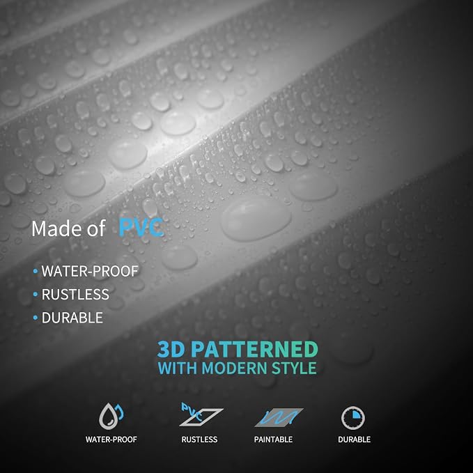 Art3d 24-Pack 3D Wall Panels for Interior Wall Décor, PVC Wavy Textured Accent - Image 7