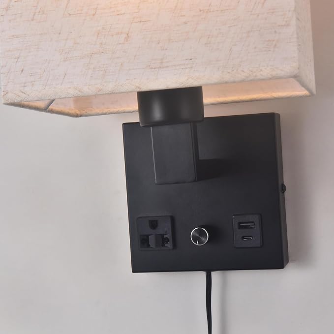 Bedside Wall Lamp for Bedroom, Plug in Wall Sconce - Image 9