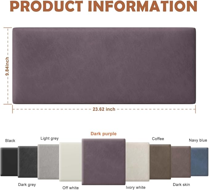 IFNOW Wall Mounted Upholstered Headboard King, 3D Peel and Stick Soundproof - Image 2