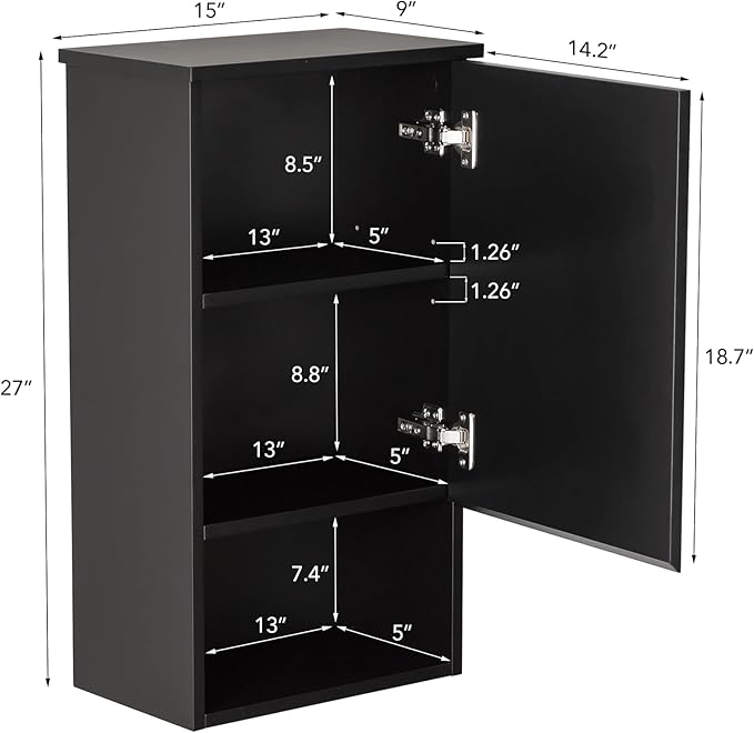 VANIRROR Bathroom Wall Cabinet - Image 2