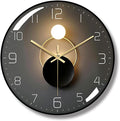 ErgoCar Silent Modern Art Deco Metallic Wall Clock by Ergocar