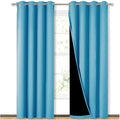 NICETOWN 100% Blackout Curtains 84 inches Long, Pair of Energy Smart & Noise by NICETOWN