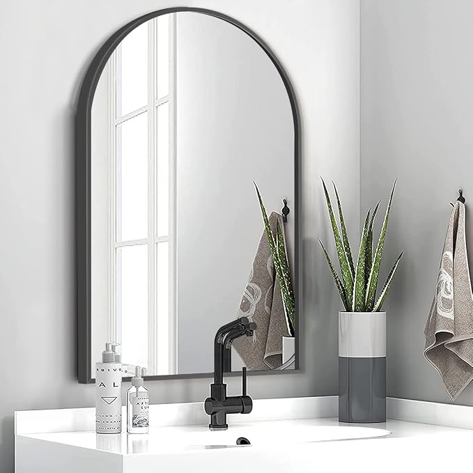 Arched Wall Mirror, Living Room, Hang Vertical or Horizontal by ZMYCZ