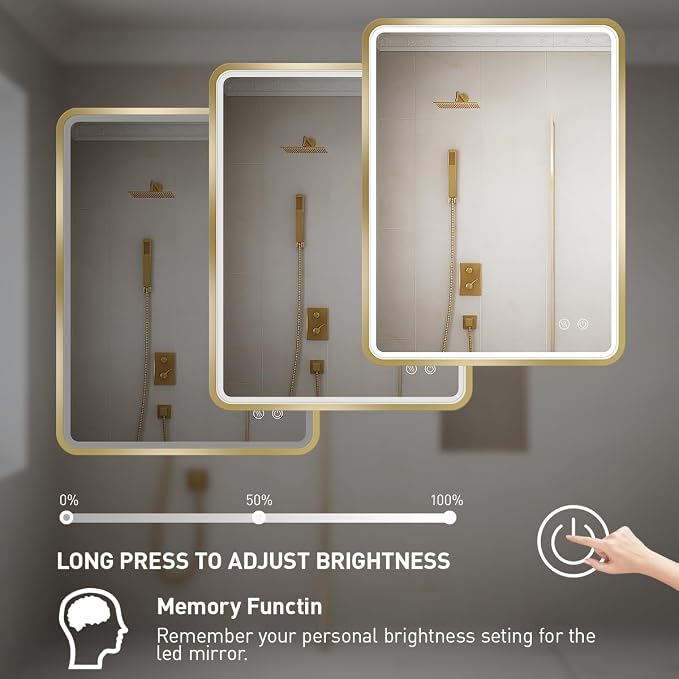 24x32 Inch LED Bathroom Mirror - Image 4