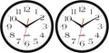 HIPPIH 2 Pack Silent Wall Clock, 10 Inch Non Ticking Quiet Digital Sweep by HIPPIH