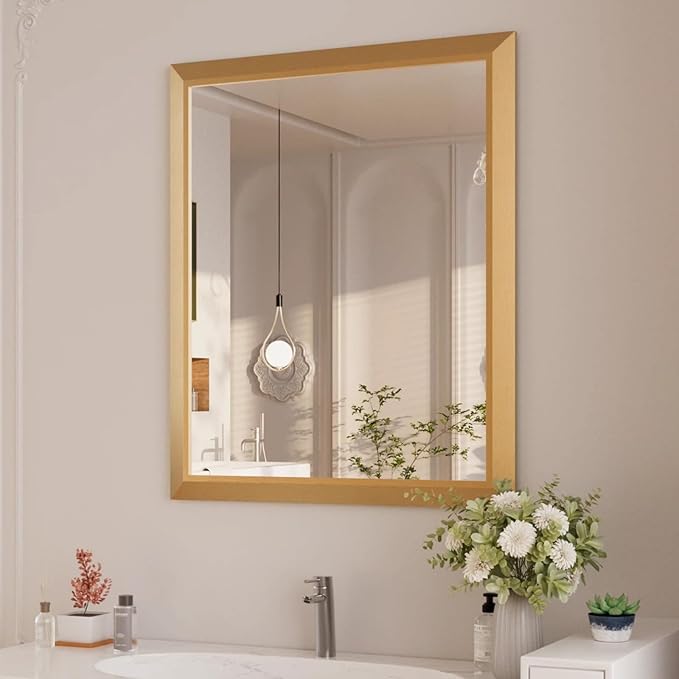 Amorho 30x36 Inch Bathroom Mirror, Wall-Mounted Mirrors Perfect by Amorho