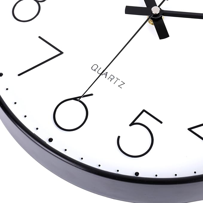 jomparis 12 Inch Wall Clock Silent Non Ticking Battery Operated Quartz Modern - Image 7