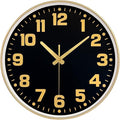 Modern Silent Wall Clock, 12 Inch Non-Ticking Battery Operated Clock, Round by MABPEDO