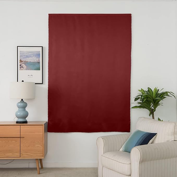 AJAZZ 100% Blackout Shades Window Cover Self Adhesive Curtains Sticky Curtain - Image 8