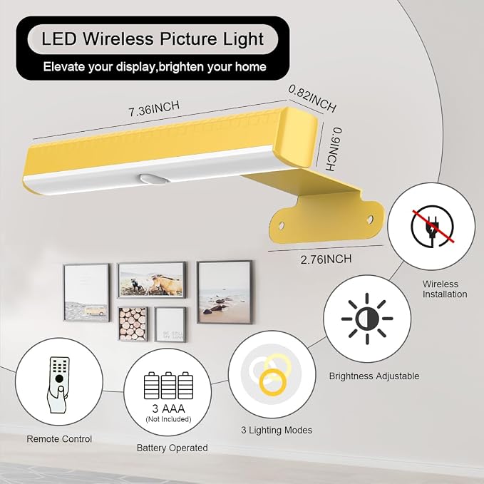 2Pack Wireless Picture Light - Image 4