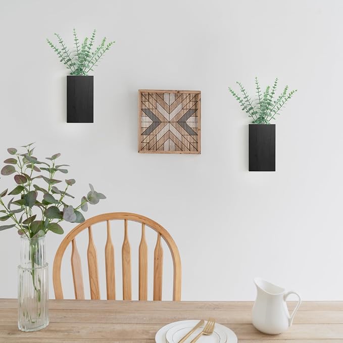Dahey 2 Pack Wood Wall Planter Vase - Image 7