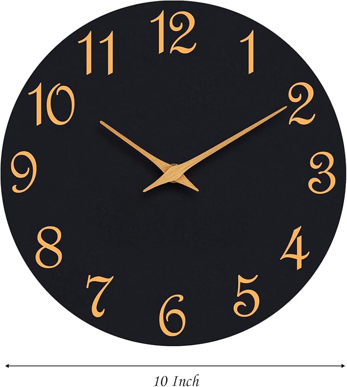 Roymnie Wall Clock, 10 Inch Modern Wall Clocks Battery Operated, Silent Non - Image 7