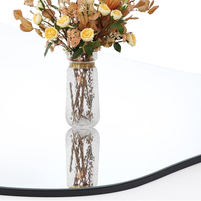 QDSSDECO Full Length Mirror 63"x24" Irregular Wall Mirror Wave Frameless - Image 6